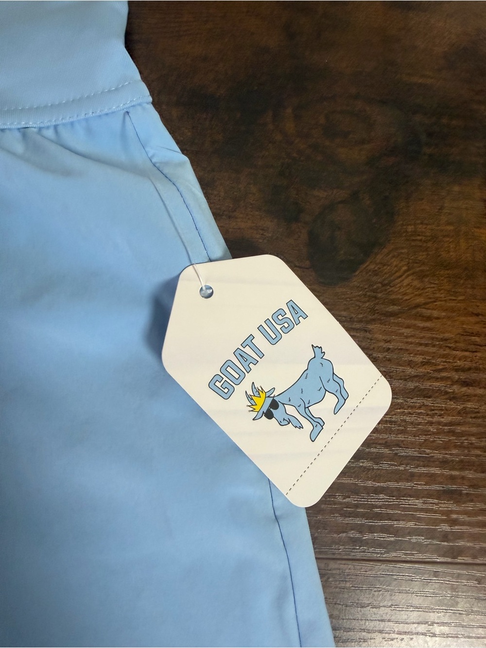 GOAT USA Women's Performance Athletic Running Shorts Light Blue NWT Size Large - Picture 7 of 12